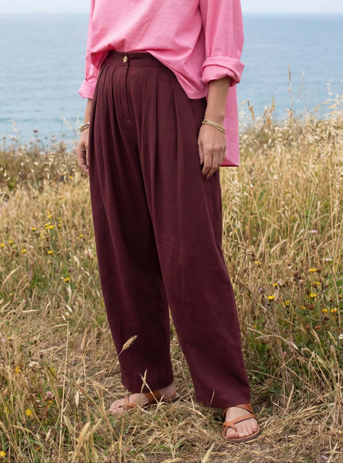 World of Crow Berry Drift Pleated Pants - Image 1 of 3