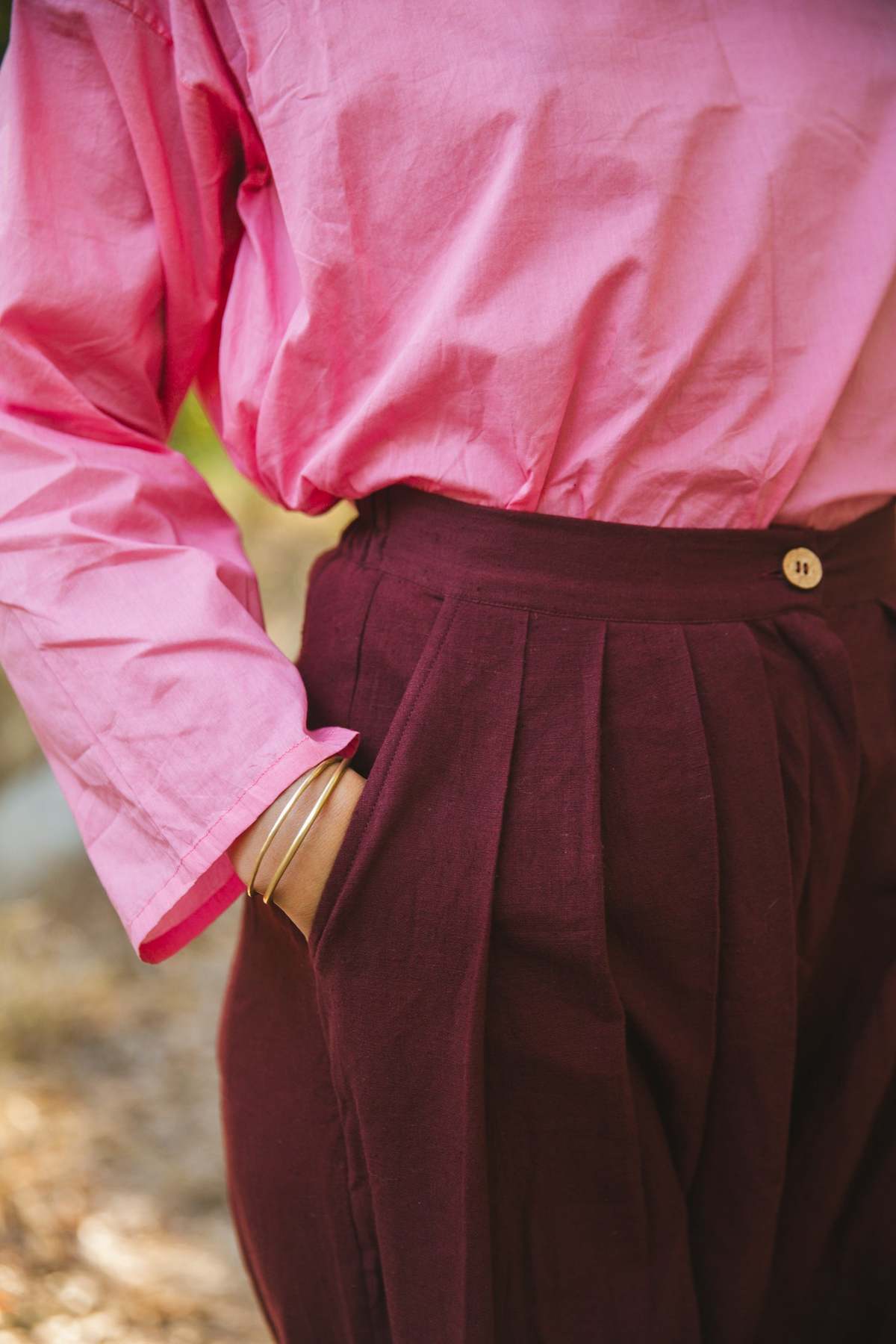 World of Crow Berry Drift Pleated Pants - Image 3 of 3