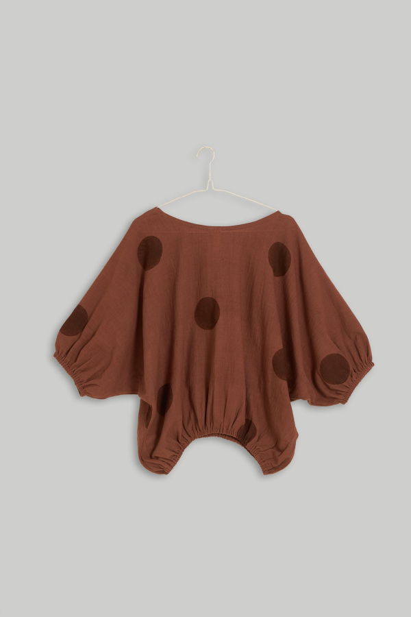 World of Crow Polka Balloon Top