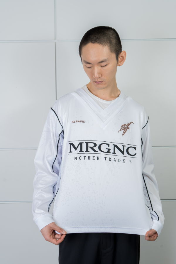 SERAPIS Double V Football Top - Grey