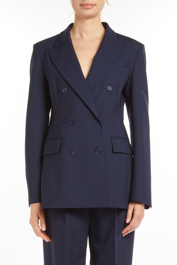 P.A.R.O.S.H. Double Breasted Blazer - Blue