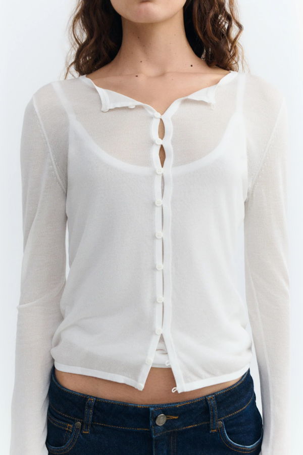 Thinking MU Manon Cardigan - White