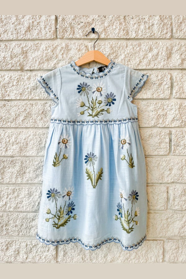 KIDS Sea NY Ayda Embroidered Dress