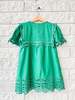 KIDS Sea NY Leila Eyelet Dress - Green - Thumbnail 2