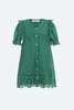 KIDS Sea NY Leila Eyelet Dress - Green - Thumbnail 4