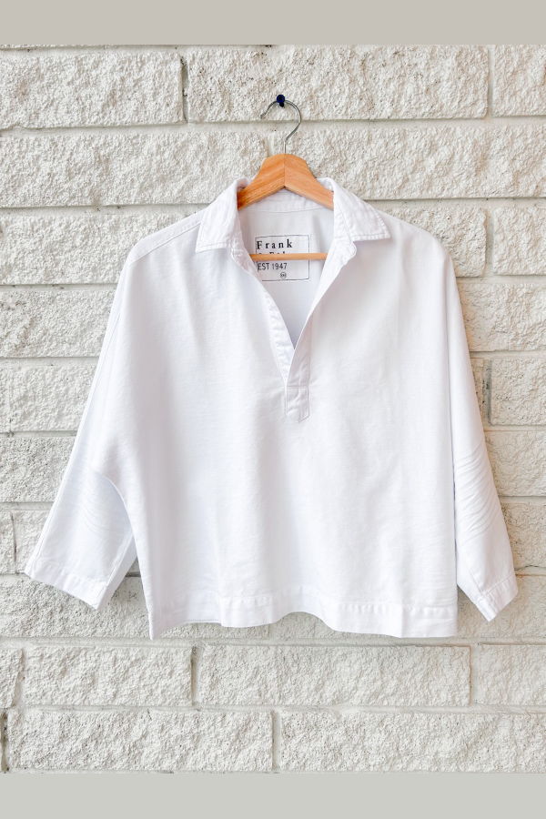 Frank & Eileen Popover Shirt Top - White