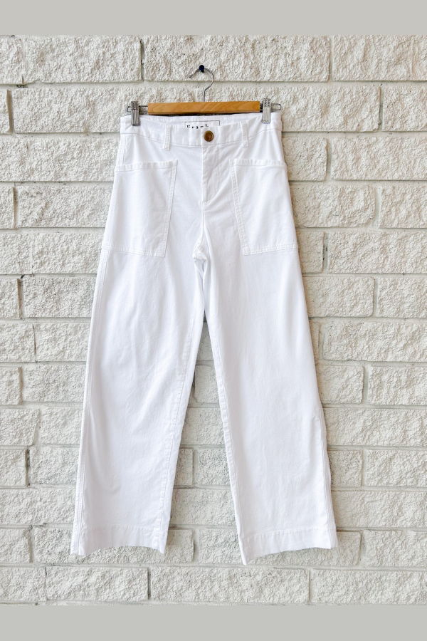 Frank & Eileen Wrap Pocket Pants - White