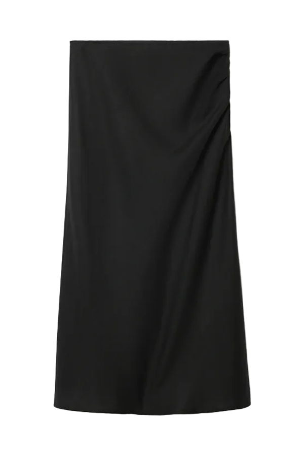 House of Dagmar Draped Midi Skirt