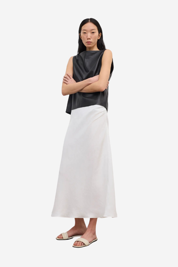 House of Dagmar Draped Midi Skirt