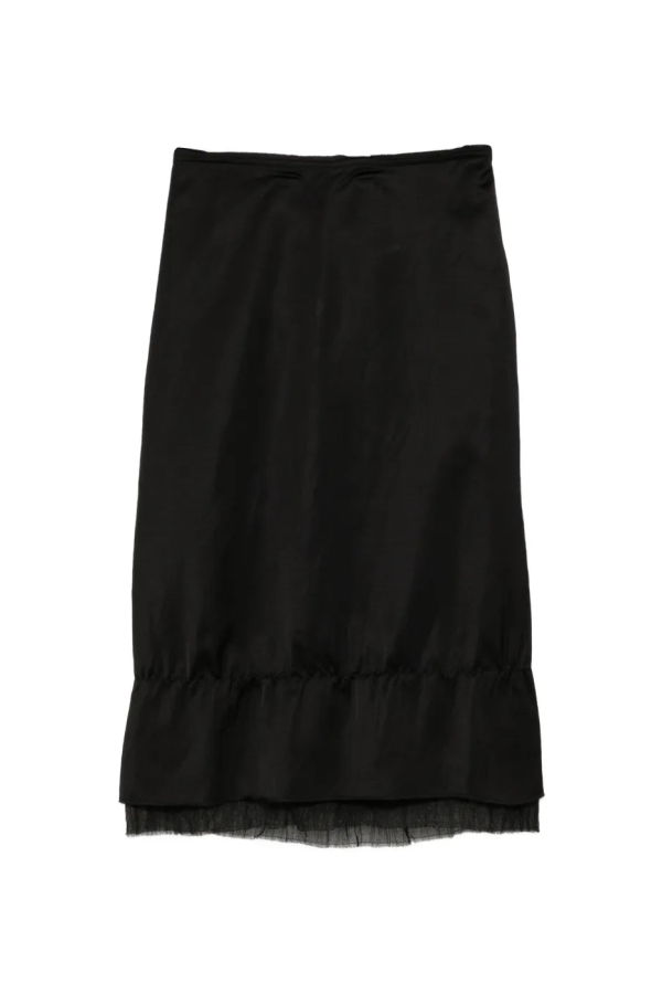 Totême Layered Satin Skirt