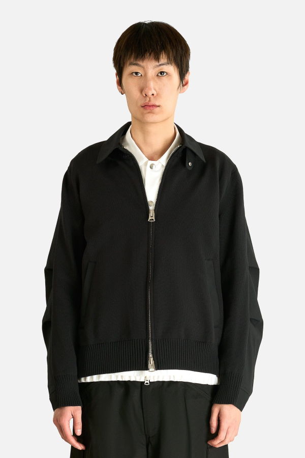sacai Weathercloth Knit Blouson Jacket