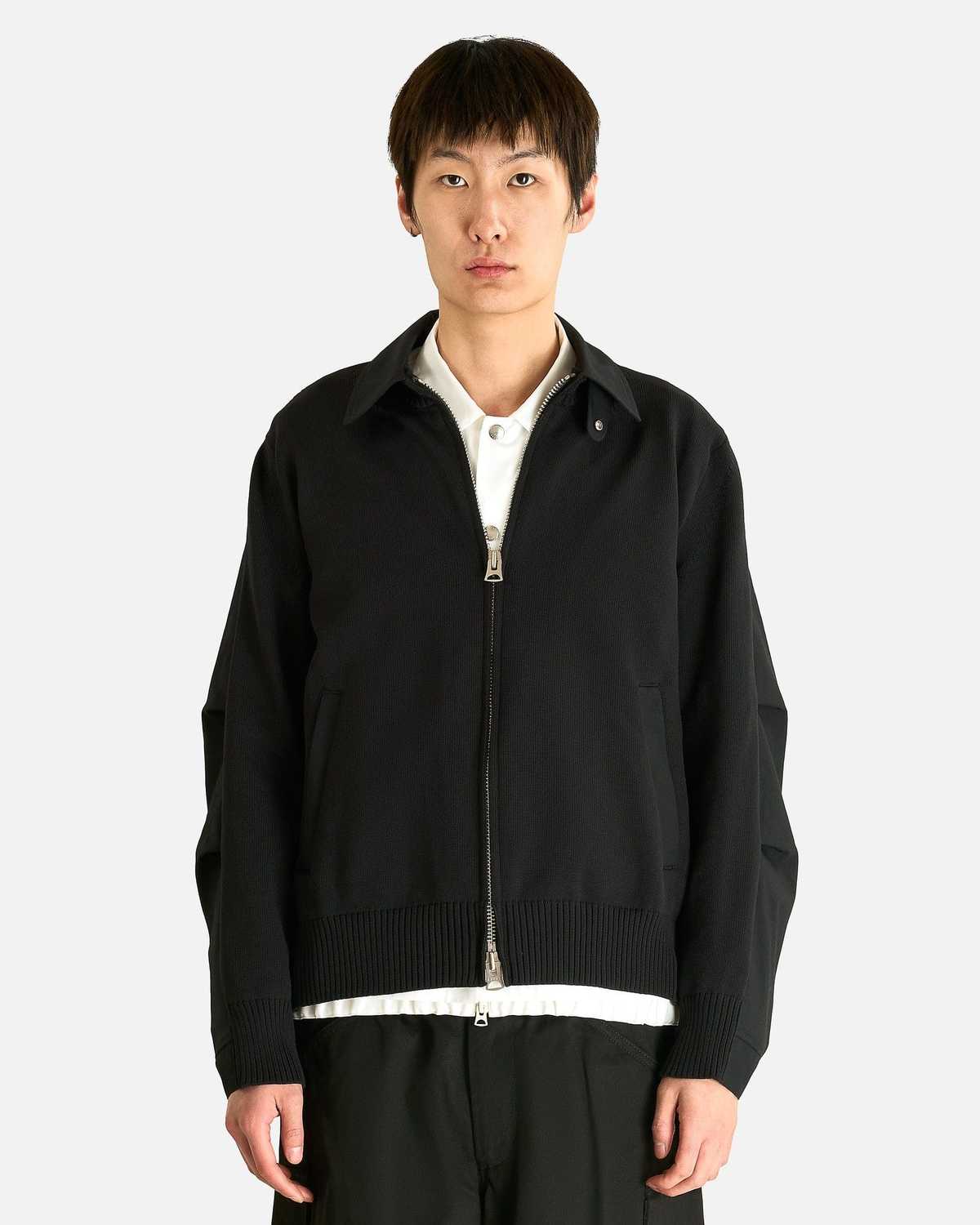 sacai Weathercloth Knit Blouson Jacket - Image 1 of 7