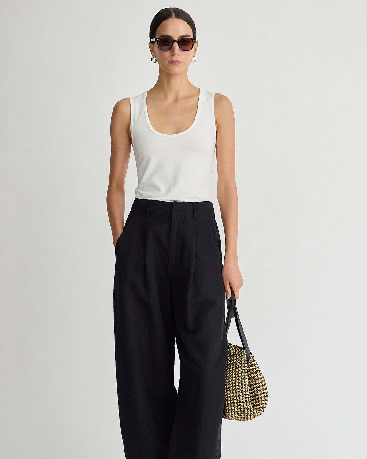 Apiece Apart Bari Crop Trouser - Image 1 of 5