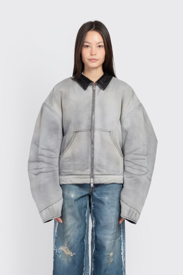 Acne Studios Faded Denim Jacket - White