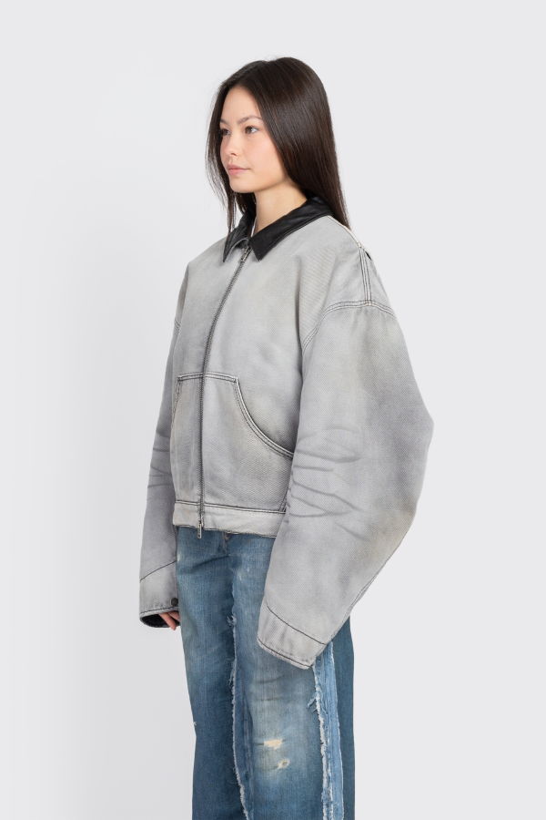 Acne Studios Faded Denim Jacket - White