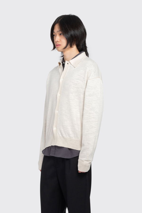 mfpen Formal Cardigan Knitwear - White