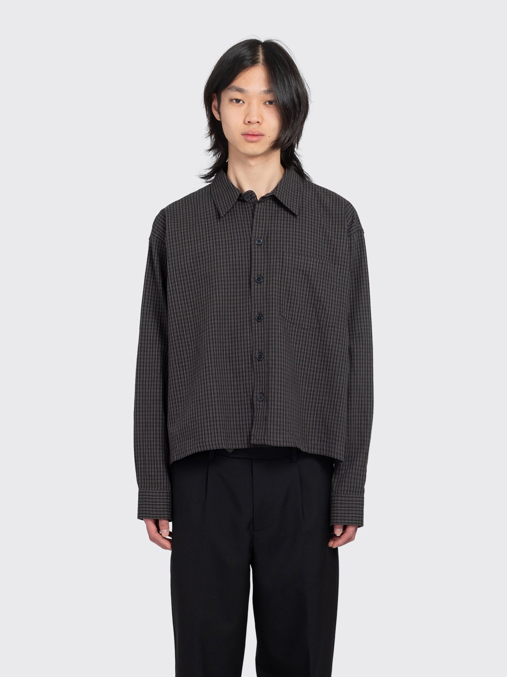 mfpen Priority Shirt - Dark Linen Check | Garmentory