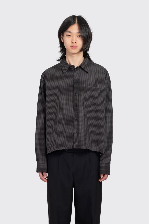mfpen Priority Shirt - Dark Linen Check