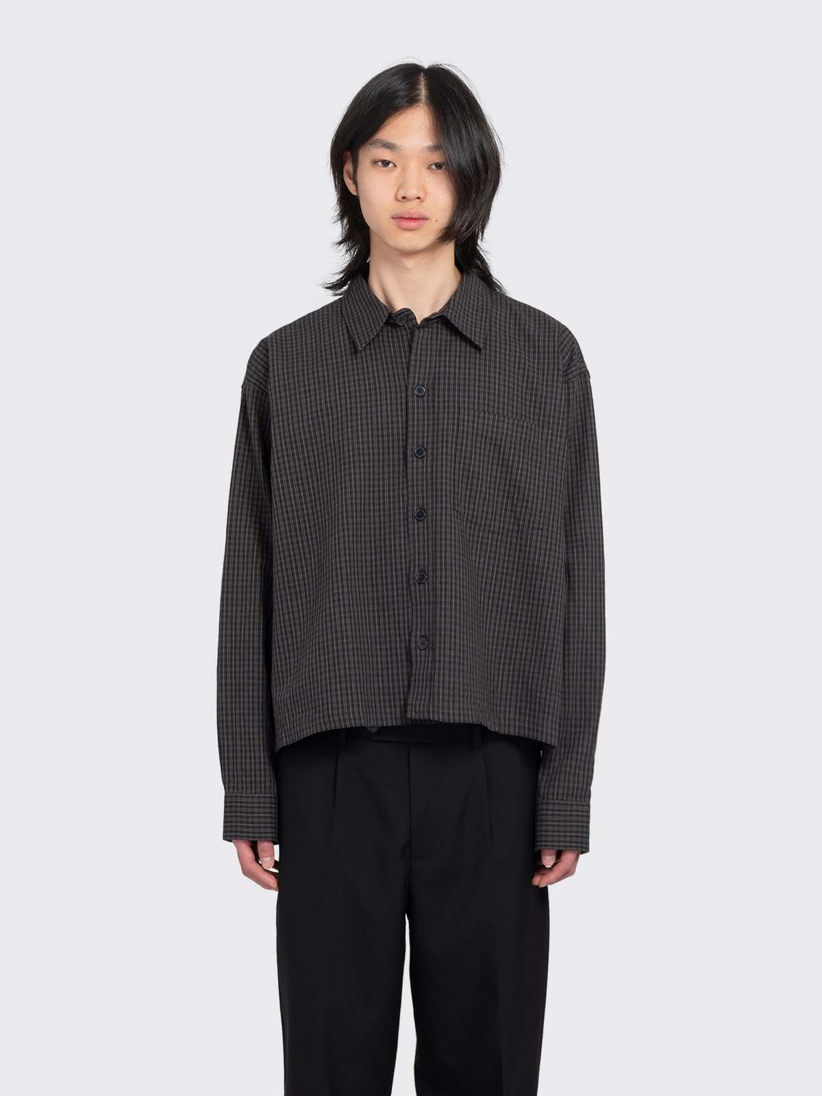 mfpen Priority Shirt - Dark Linen Check | Garmentory