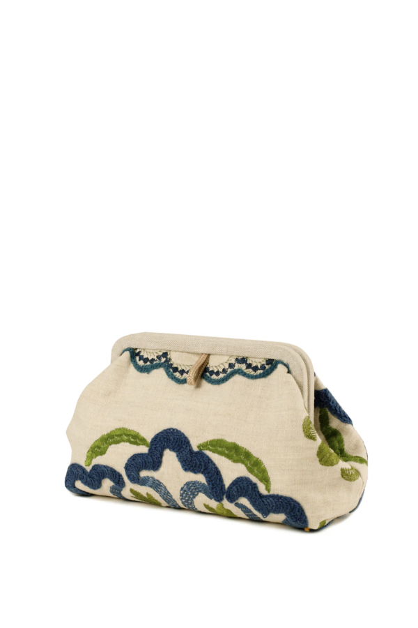 Marian Paquette Liette Embroidered Linen Bag