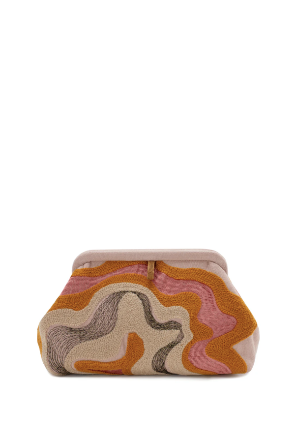 Marian Paquette Liette Embroidered Linen Bag