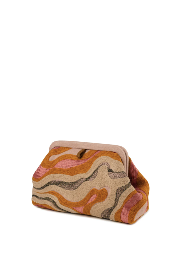 Marian Paquette Liette Embroidered Linen Bag