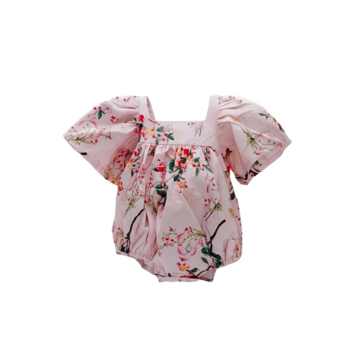 KIDS Piper&Cloth Nora Bubble Romper - Heirloom Rose - Image 1 of 8