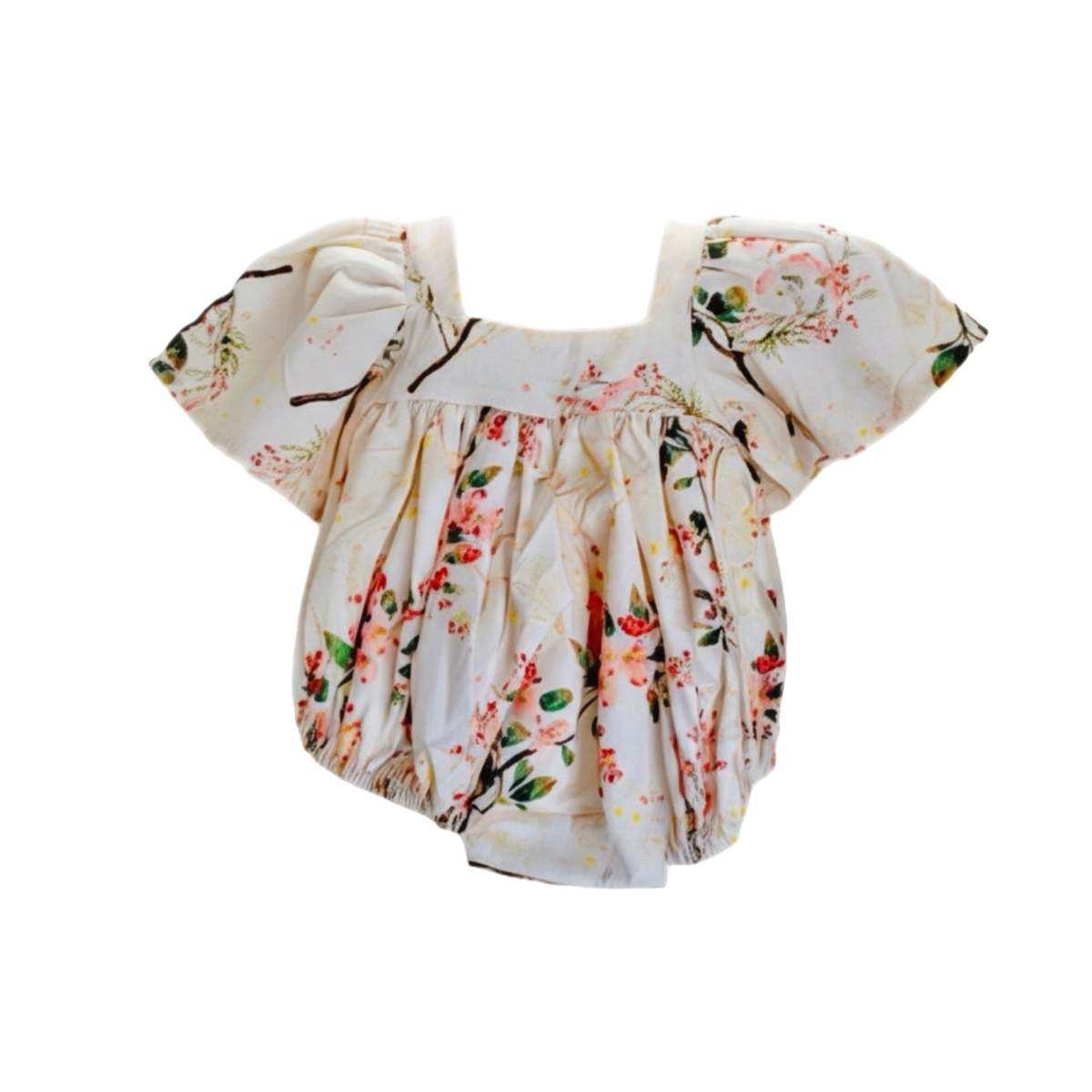 KIDS Piper&Cloth Nora Bubble Romper - Heirloom Rose - Image 5 of 8
