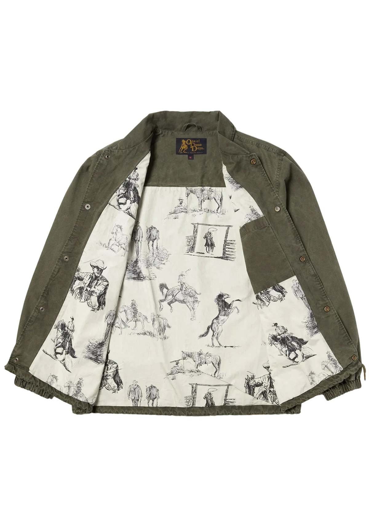 One Of These Days Coaches Jacket - Olive - Image 4 of 7