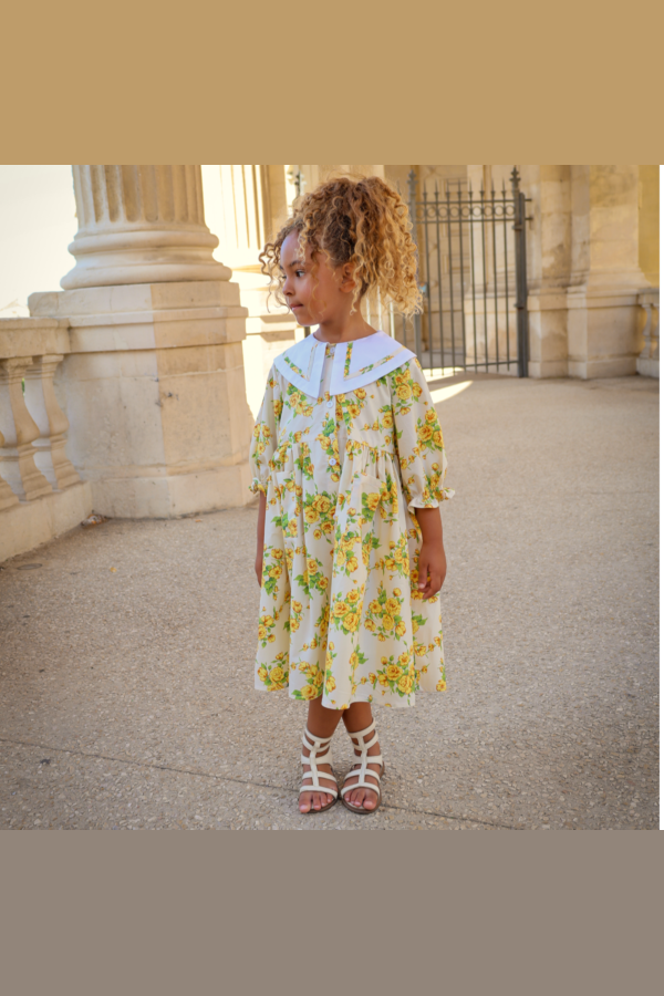 Kids Piper&Cloth Garden Dress - Heirloom Rose