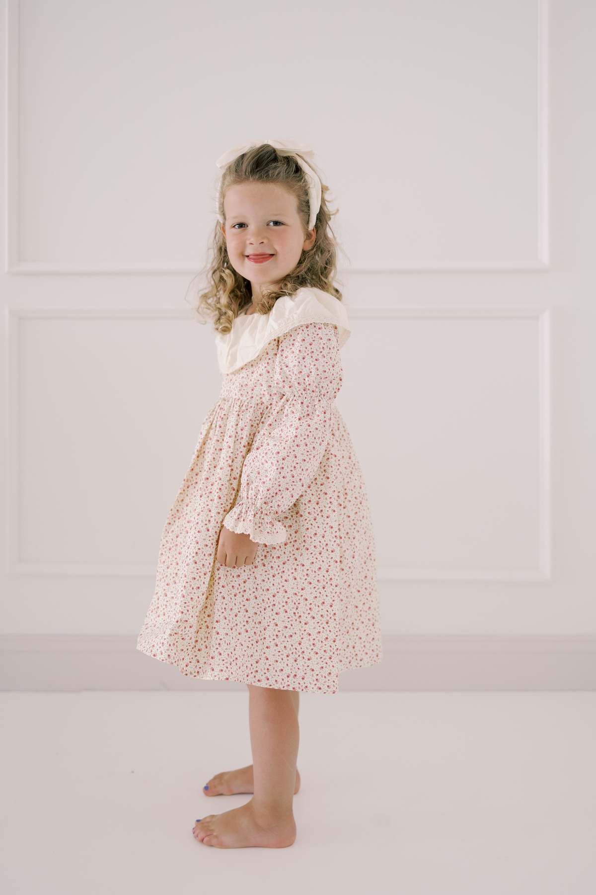 Piper&Cloth Marguerite Dress - Wild Rosebud Garden - Image 2 of 16