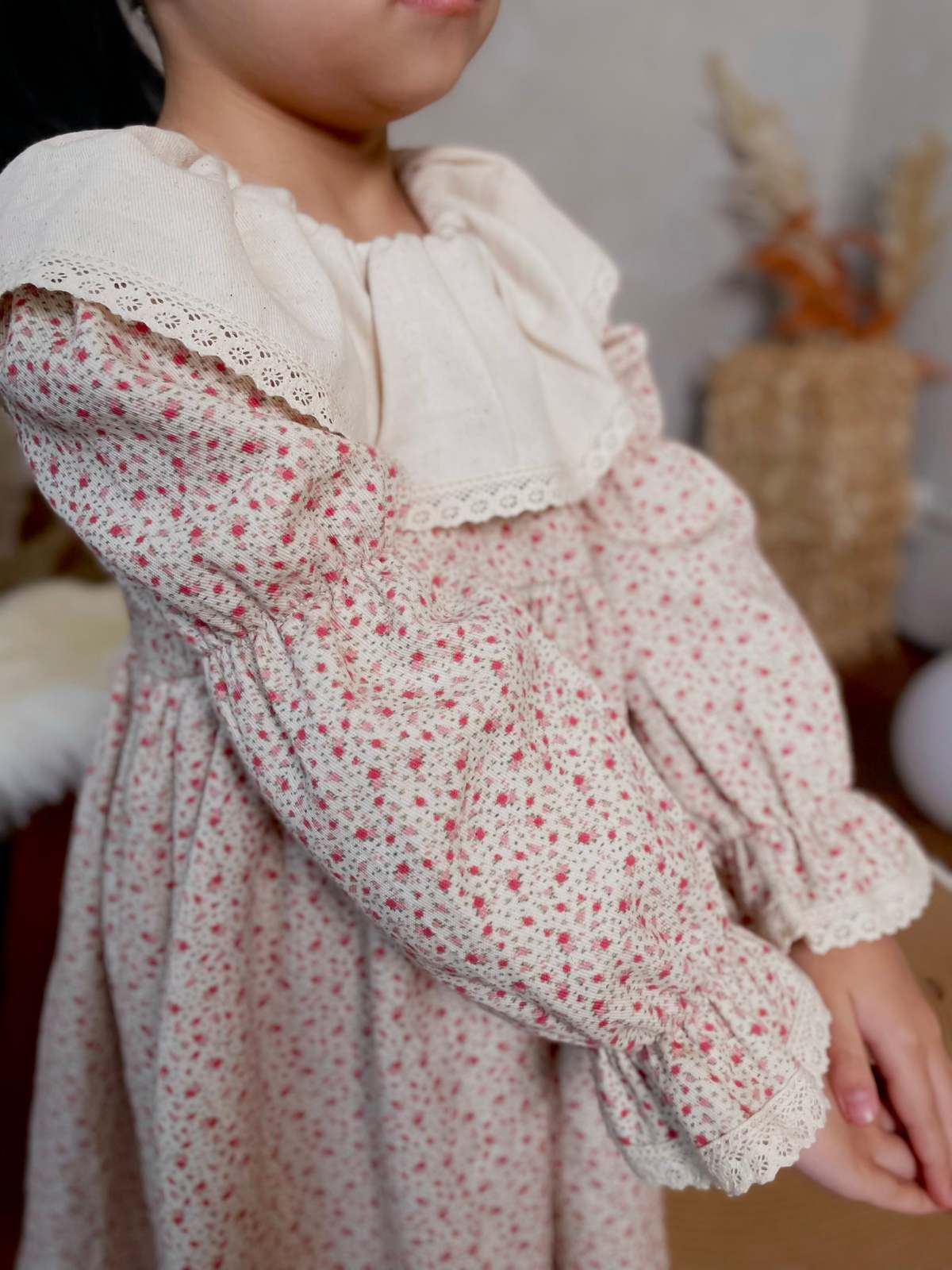Piper&Cloth Marguerite Dress - Wild Rosebud Garden - Image 9 of 16