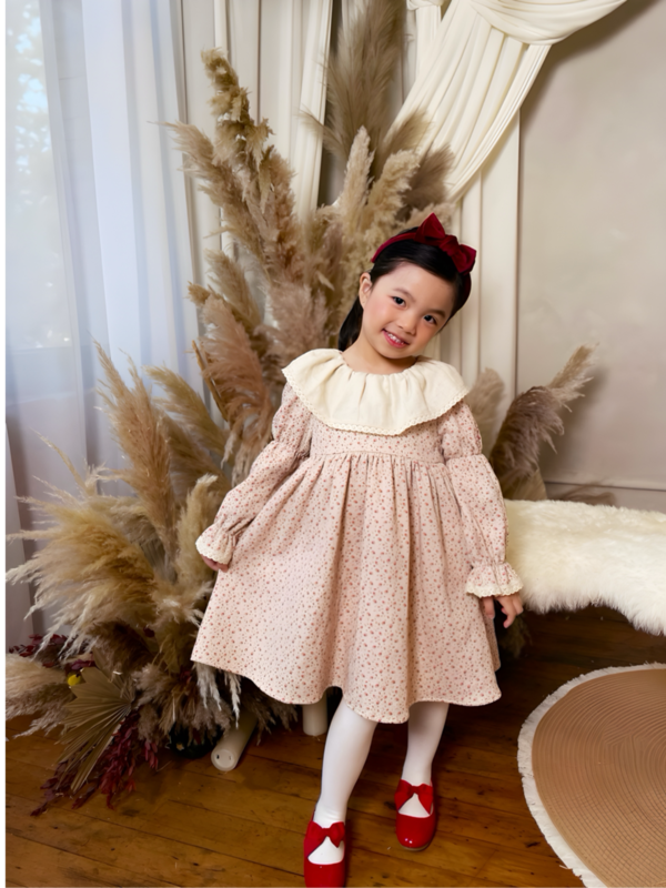 Piper&Cloth Marguerite Dress - Wild Rosebud Garden