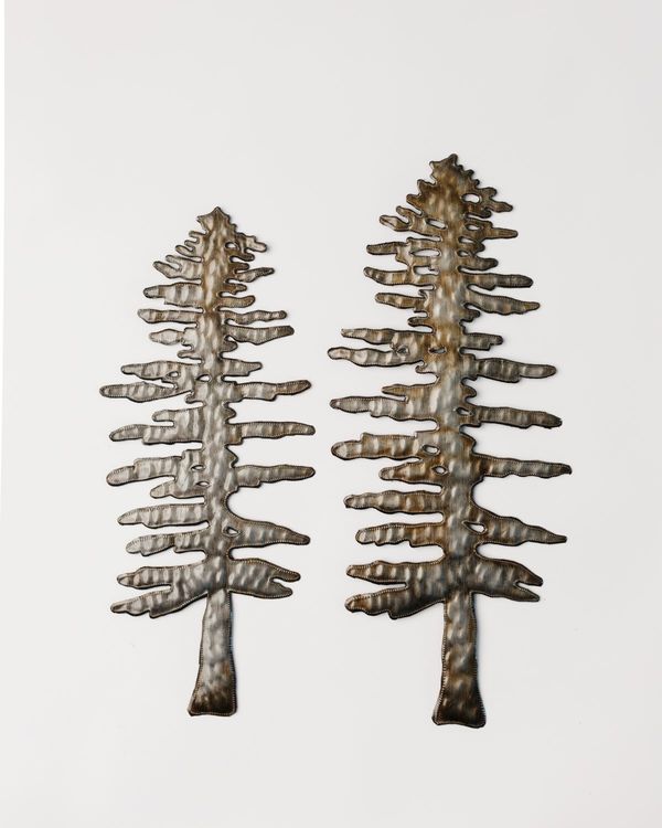Vi Bella Pine Trees Metal Art Set Vi Bella Pine Trees Metal Art Set