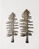 Vi Bella Pine Trees Metal Art Set - Thumbnail 1