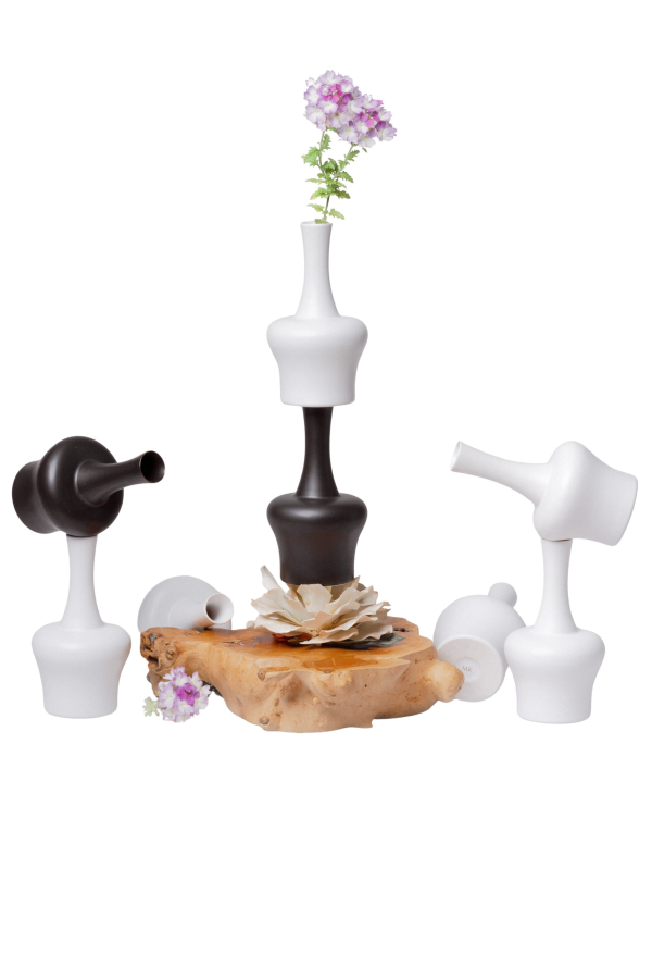 Middle Kingdom Semi-Matte Porcelain Mini Archer Vase