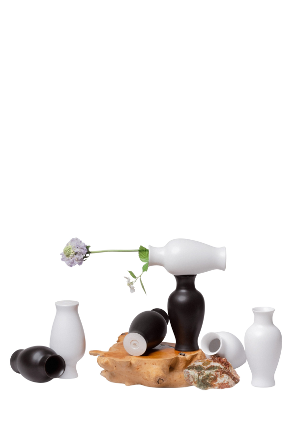 Middle Kingdom Semi-Matte Porcelain Mini Pear Vase