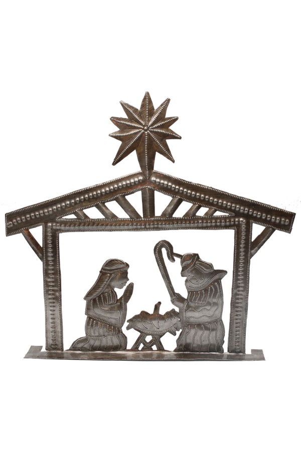 Vi Bella Stable Nativity Metal Art Holiday Decor