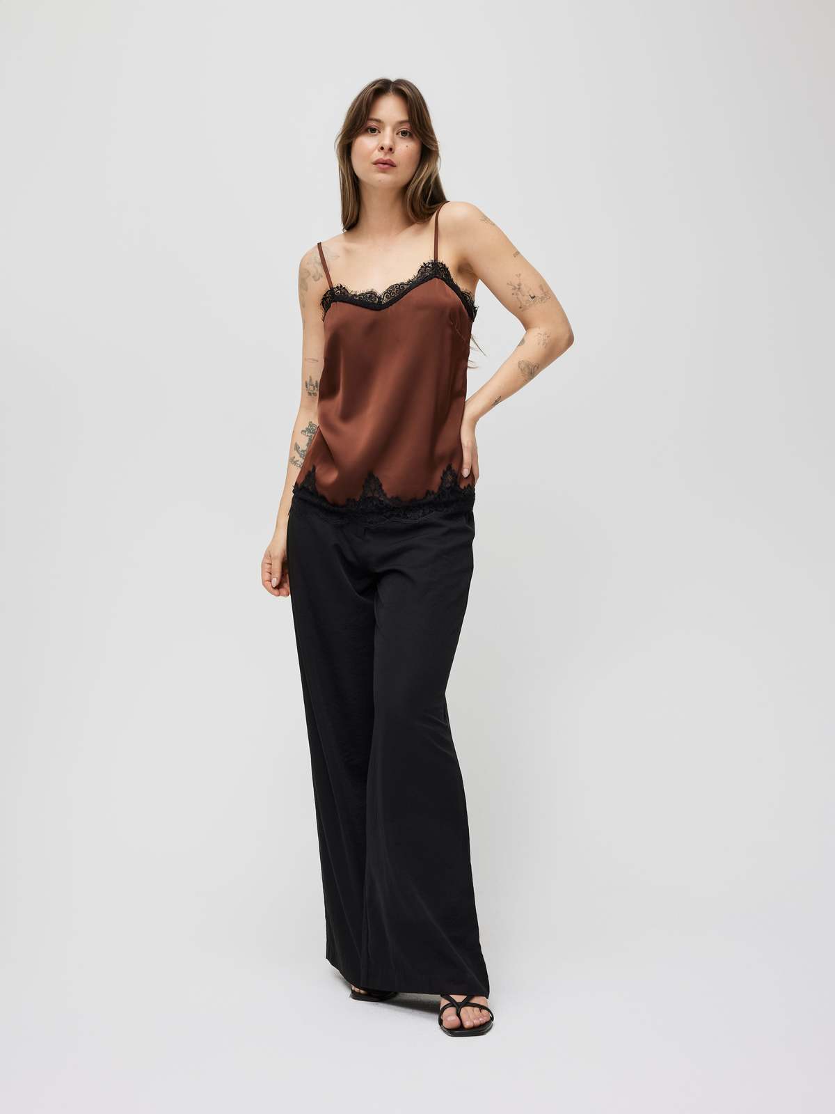 Azalea Irina Tank Top - Chocolate - Image 1 of 5