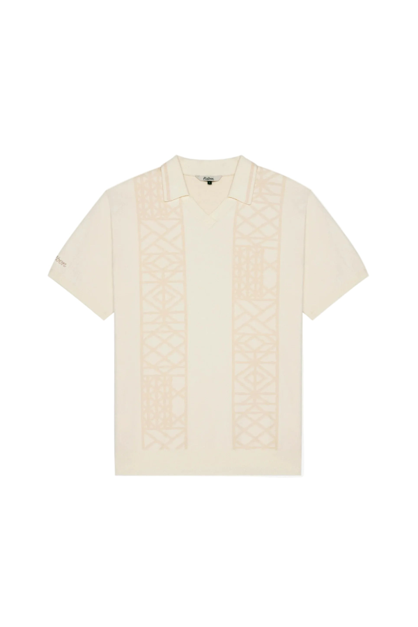 MALBON GOLF Habana Polo Shirt - Cream