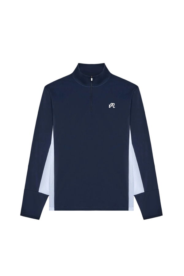 MALBON GOLF Santiago Mid Layer Jacket - Midnight