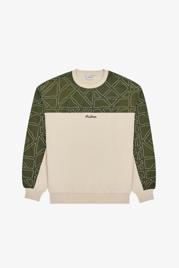MALBON GOLF Tierra Crewneck Sweatshirt - Cream