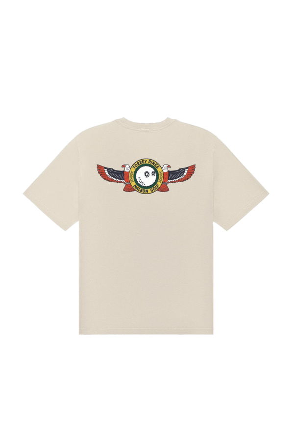 MALBON GOLF Torrey Pines Bermuda Tee - Egret