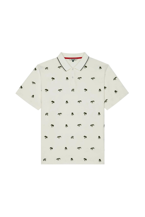 MALBON GOLF Torrey Pines Polo - Egret