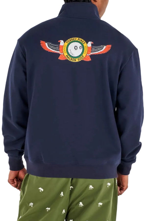 MALBON GOLF Torrey Pines Sweatshirt - Blue