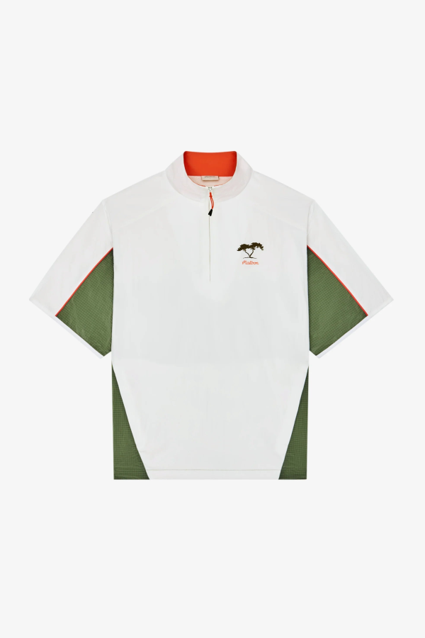 MALBON GOLF Torrey Pines Windshirt - Egret
