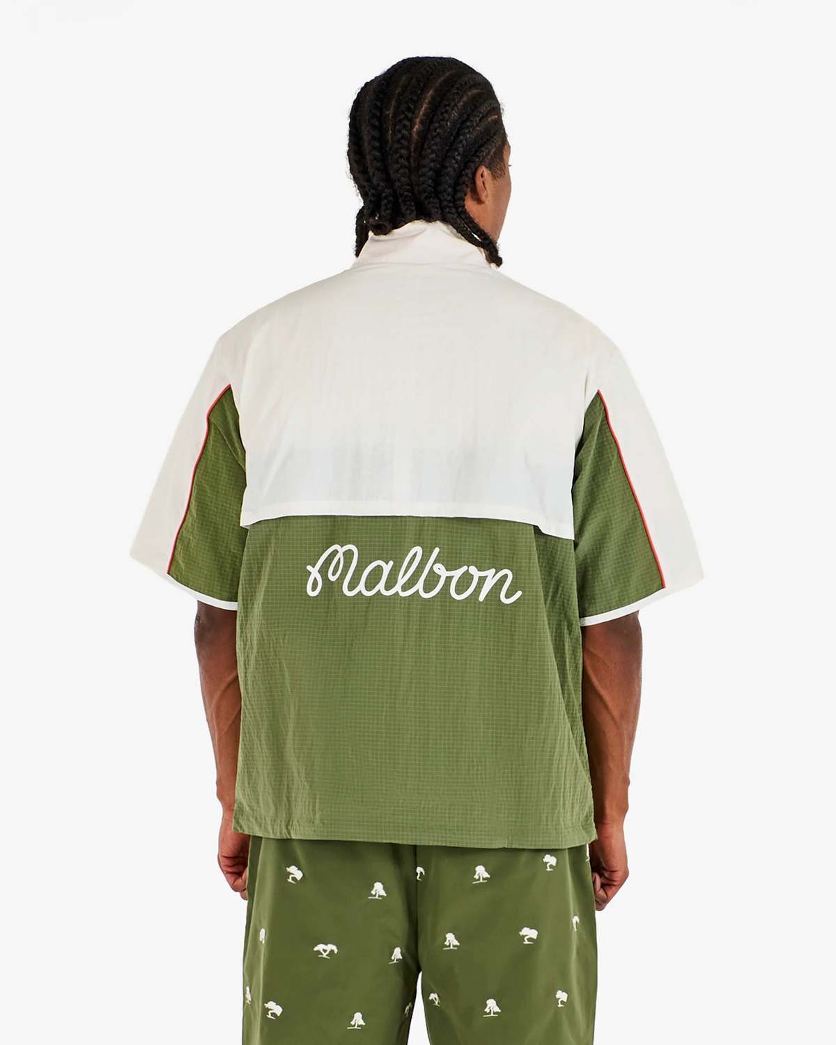 MALBON GOLF Torrey Pines Windshirt - Egret - Image 2 of 2