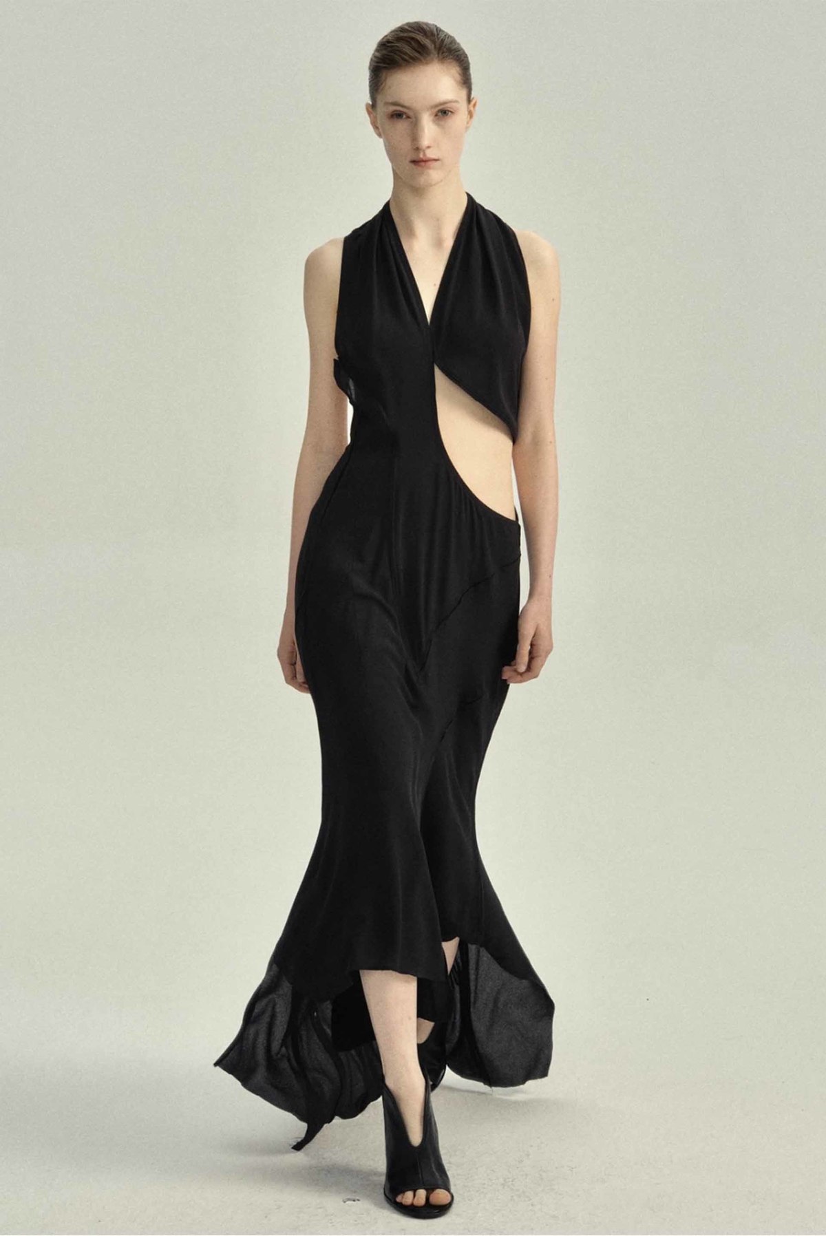 YEHUAFAN Silk Dress - Image 1 of 2