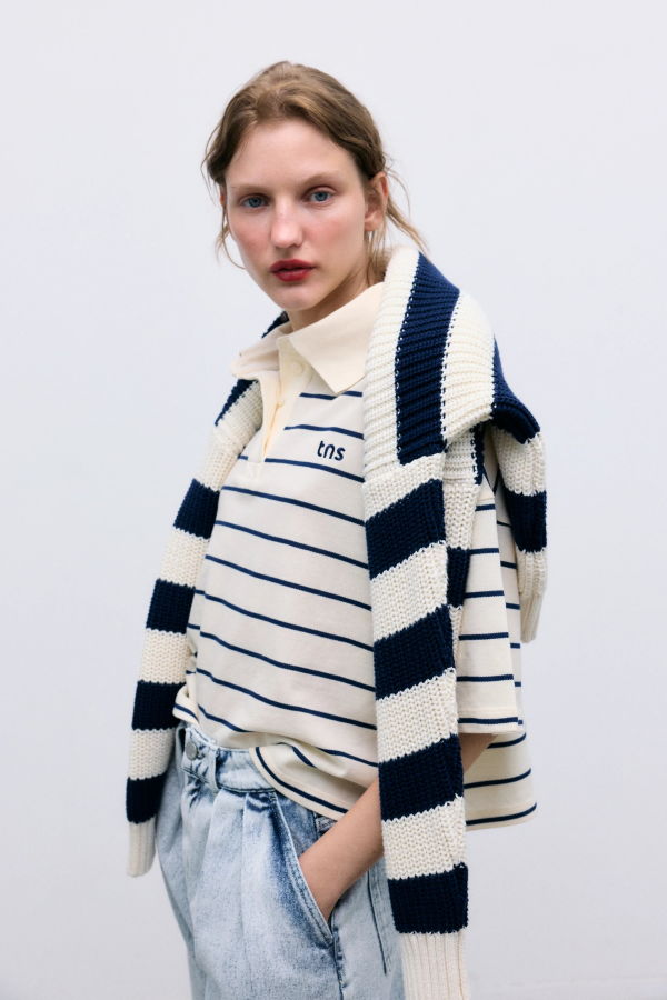 The New Society Acacia Polo - Stripes