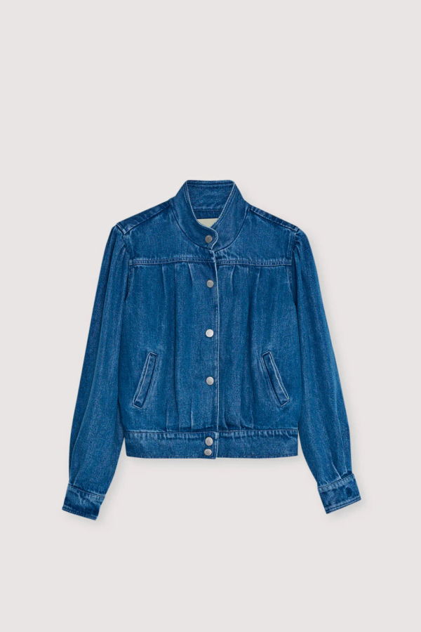 The New Society Tencel Jacket - Mid Denim